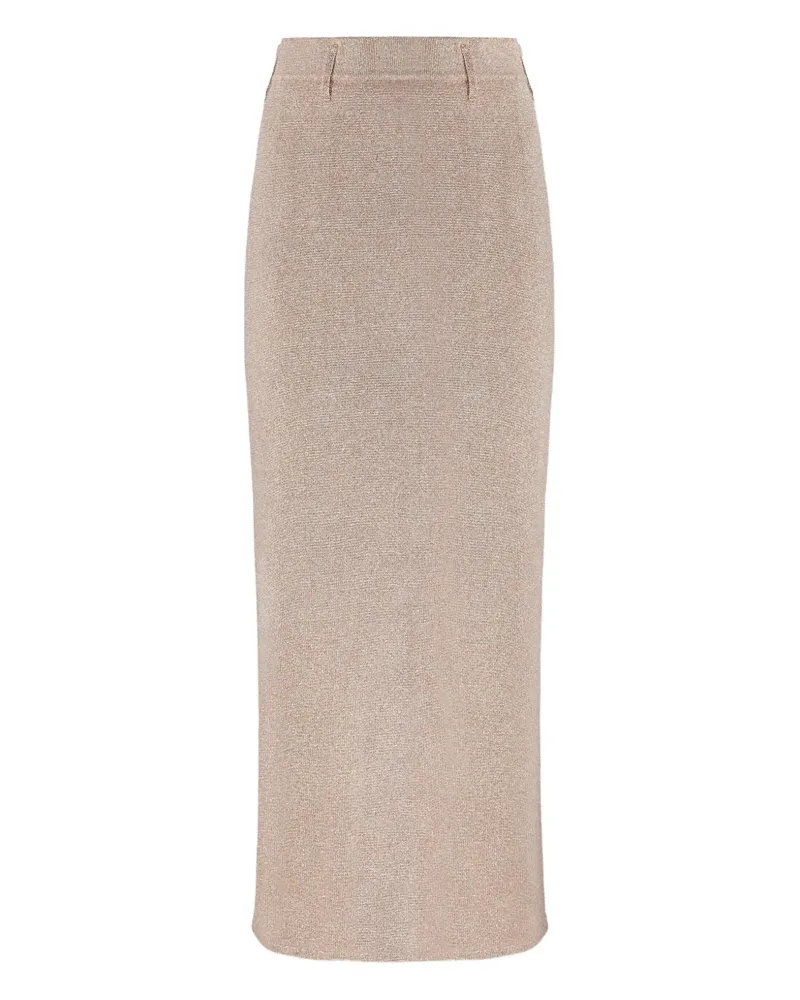 Missoni Strickrock im Metallic-Look - Rosa Rosa