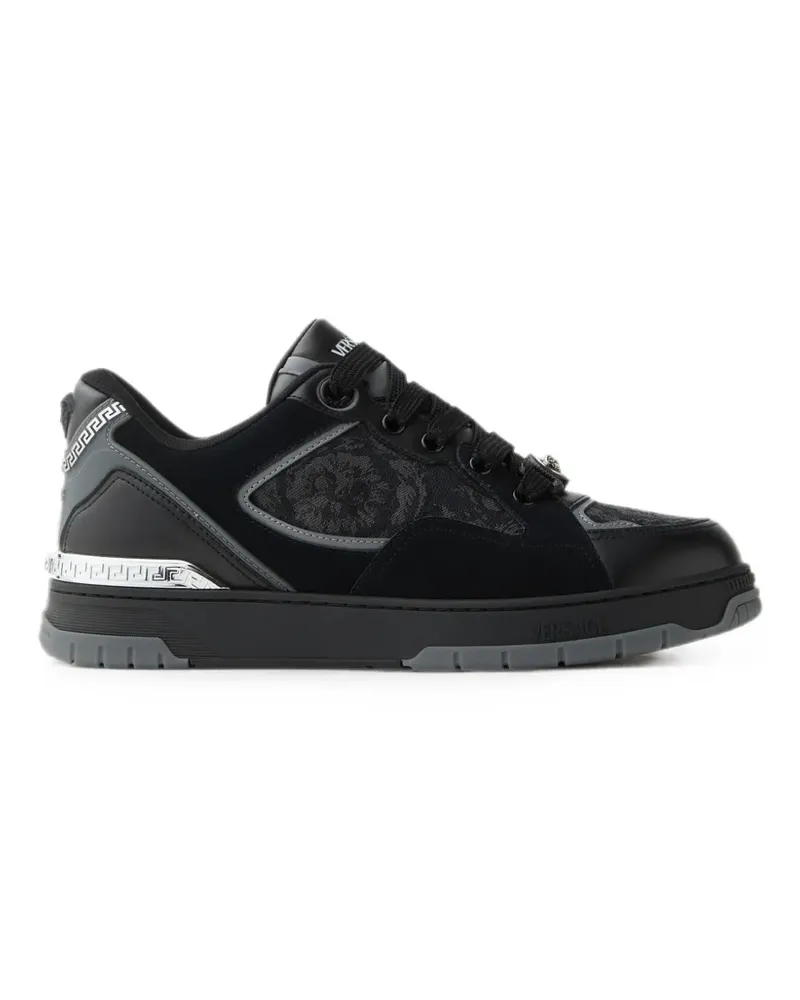 Versace Biggie Basket Sneakers aus Jacquard - Schwarz Schwarz