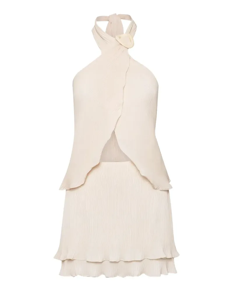 Baobab Collection Asymmetrische Lira Bluse mit Falten - Weiß Weiß
