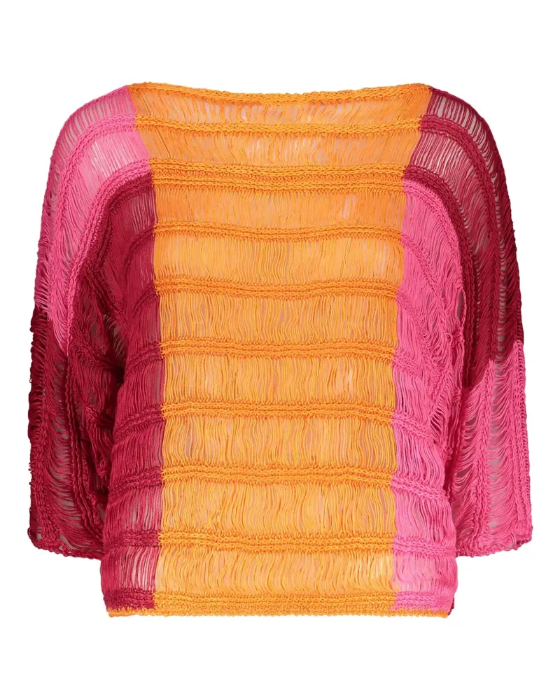 Alberta Ferretti Bluse mit Zierlasche - Orange Orange