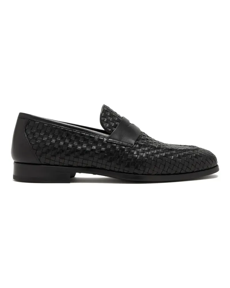 Magnanni woven penny loafers - Schwarz Schwarz