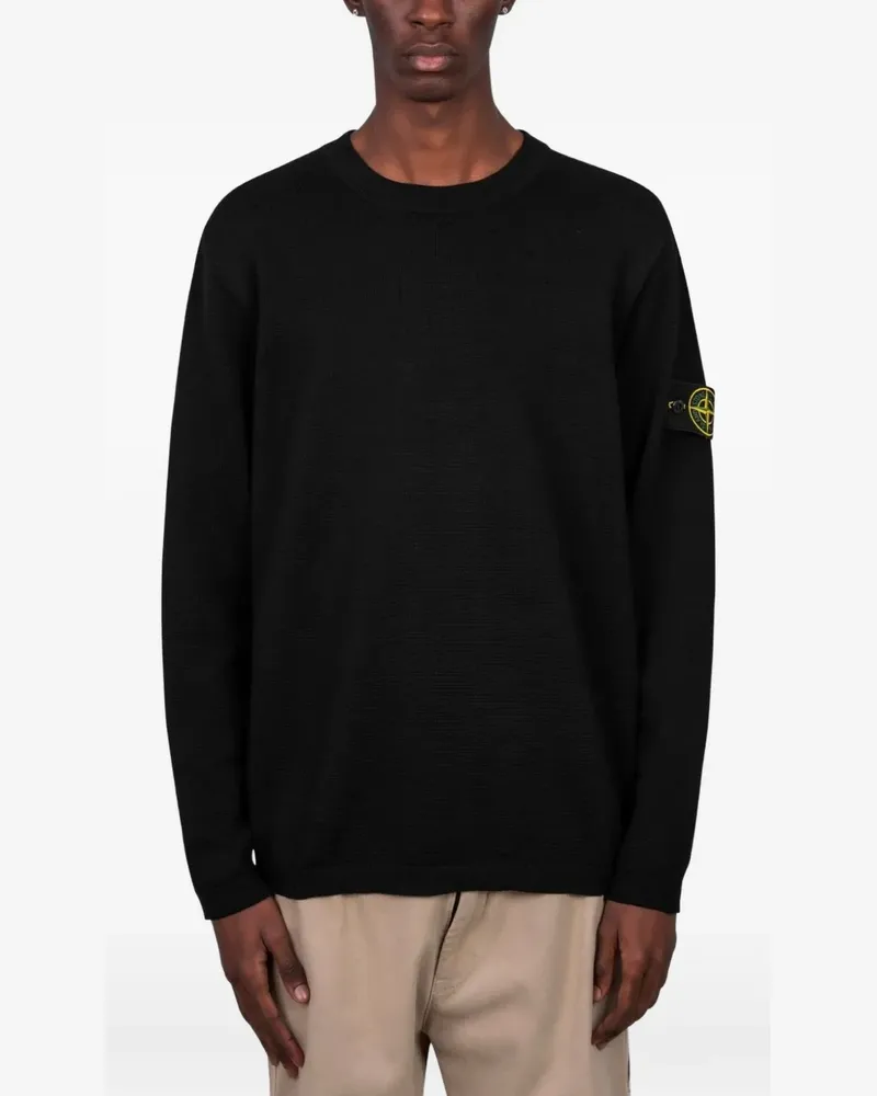 Stone Island round-neck sweater - Schwarz Schwarz