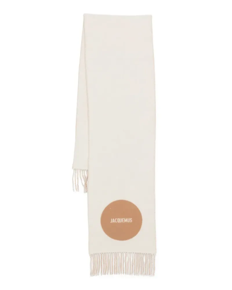 Jacquemus L'écharpe Rond Carré Schal - Nude Nude