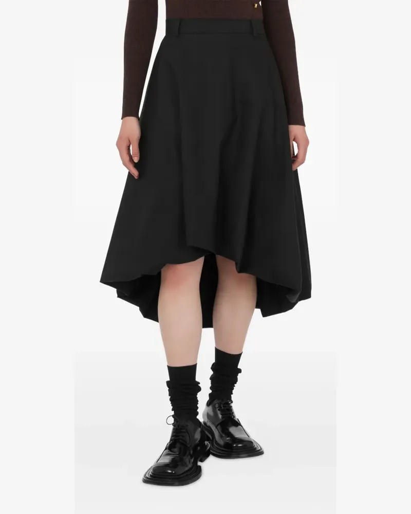 Moschino Asymmetrischer Rock - Schwarz Schwarz