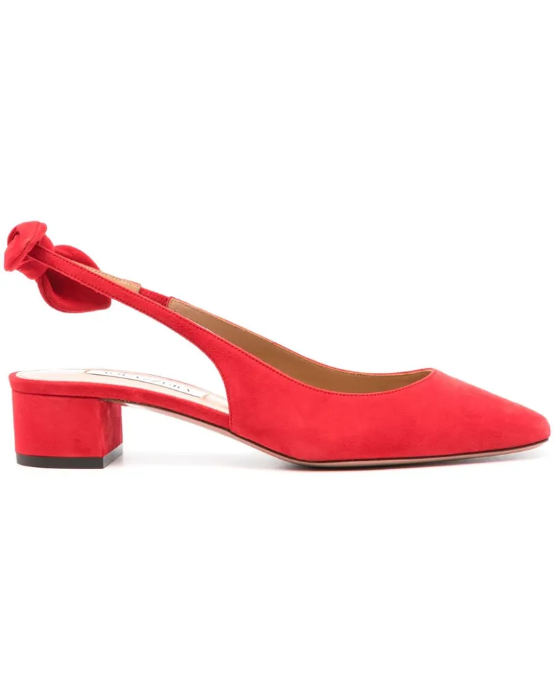 Aquazzura Very Bow Tie Pumps 35mm - Rot Rot