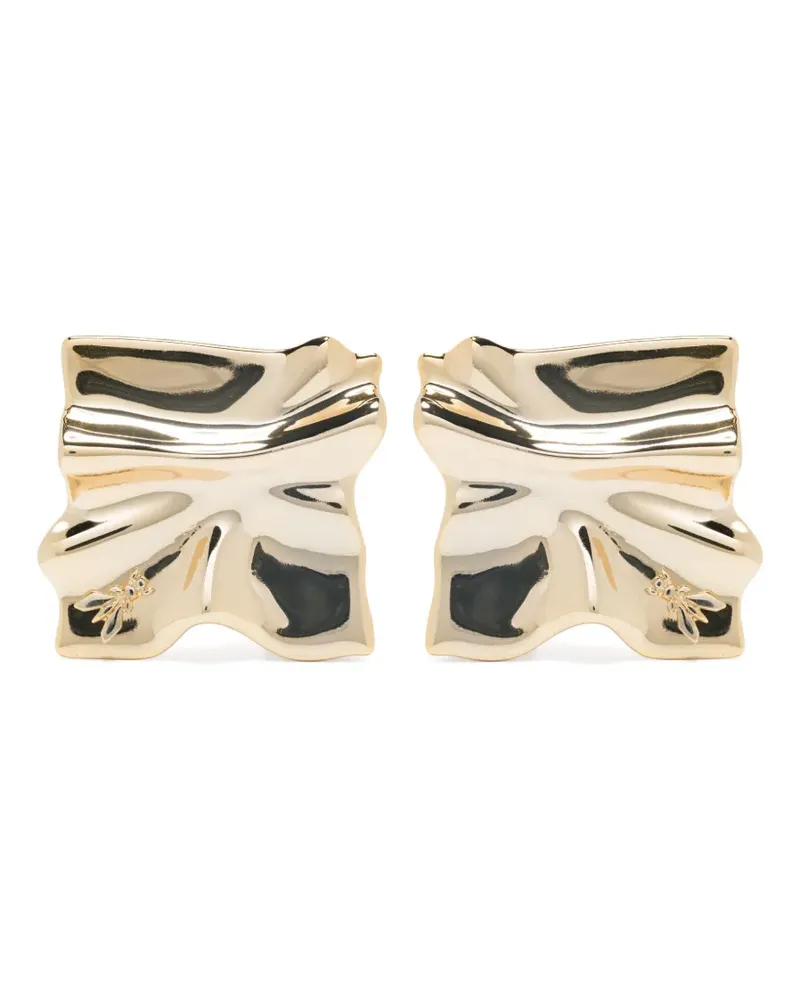 Patrizia Pepe Ohrringe in Knitteroptik - Gold Gold