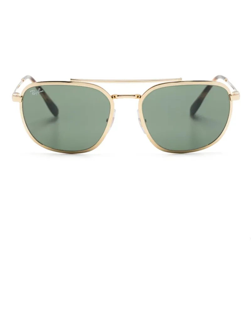 Ray Ban Eckige RB3708 Sonnenbrille - Gold Gold