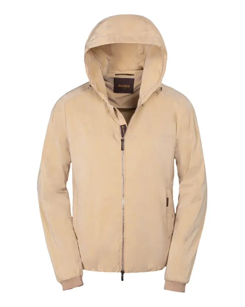 MOORER Albori Kapuzenjacke mit Reißverschluss - Nude Nude