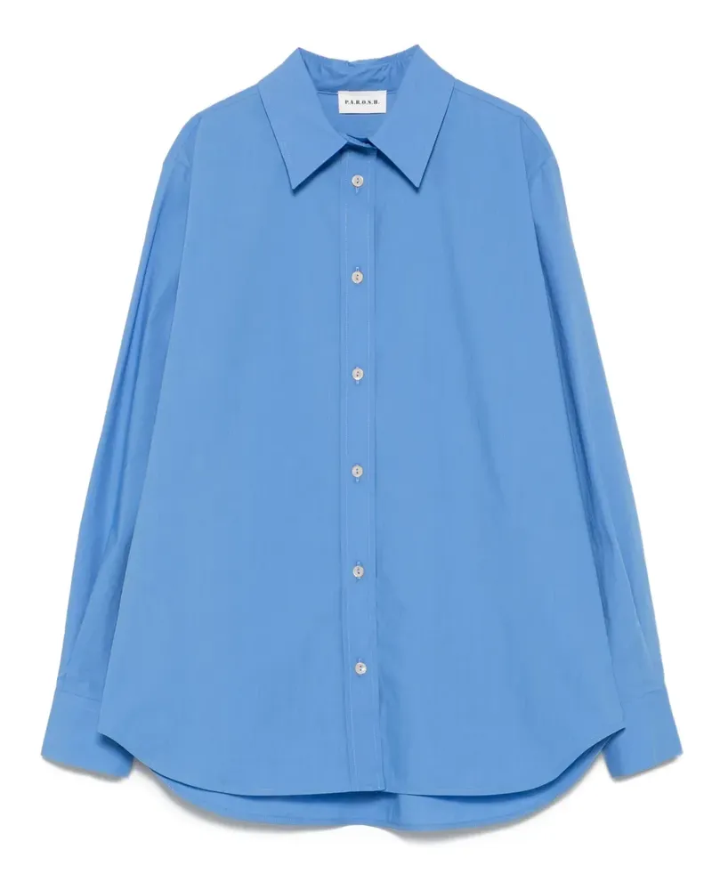 P.A.R.O.S.H. P.A.R.O H. Langärmeliges Hemd - Blau Blau
