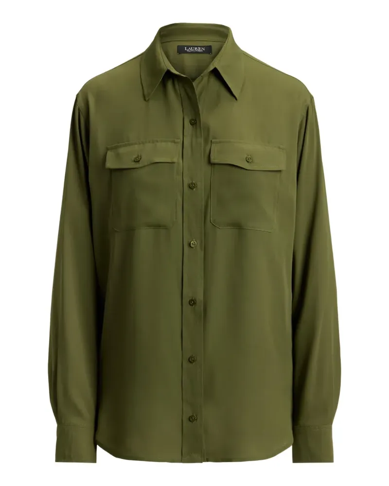 Ralph Lauren Georgette-Hemd mit Taschendetail - Grün Grün