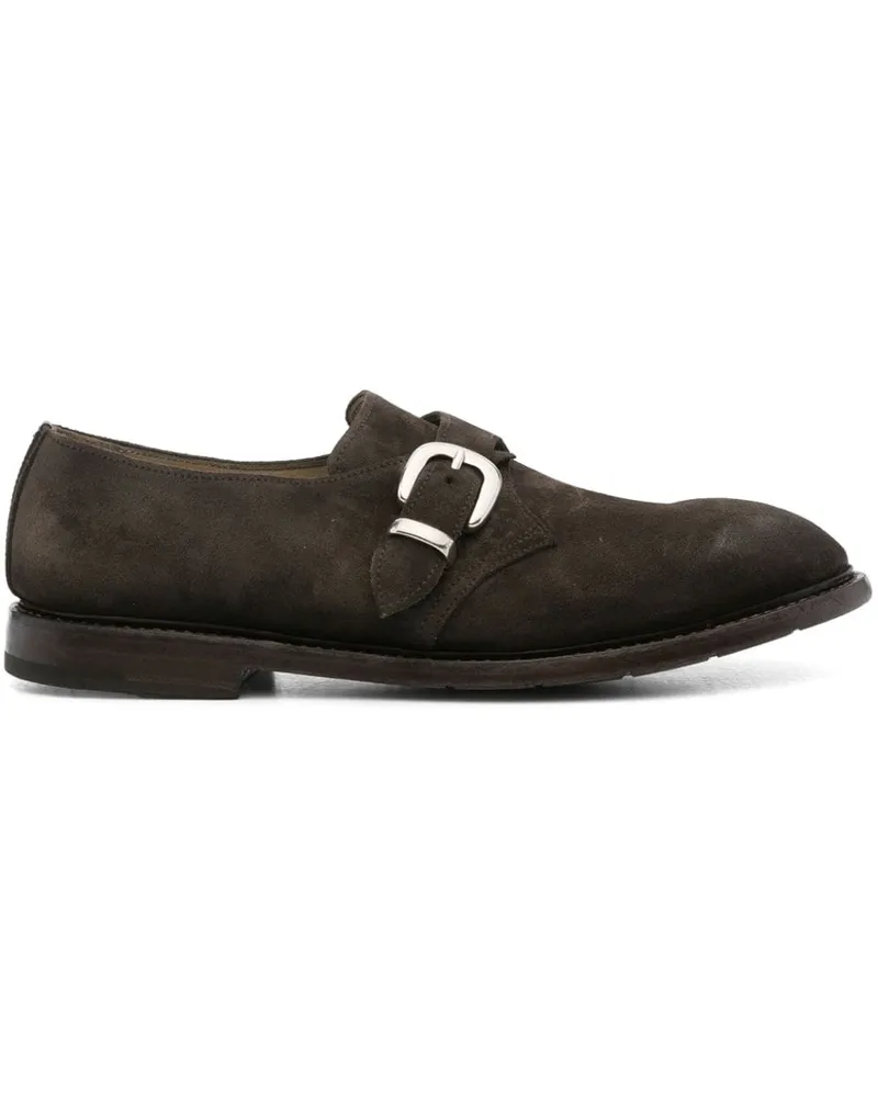 Premiata Mono Fibbia Monk-Schuhe aus Wildleder - Braun Braun