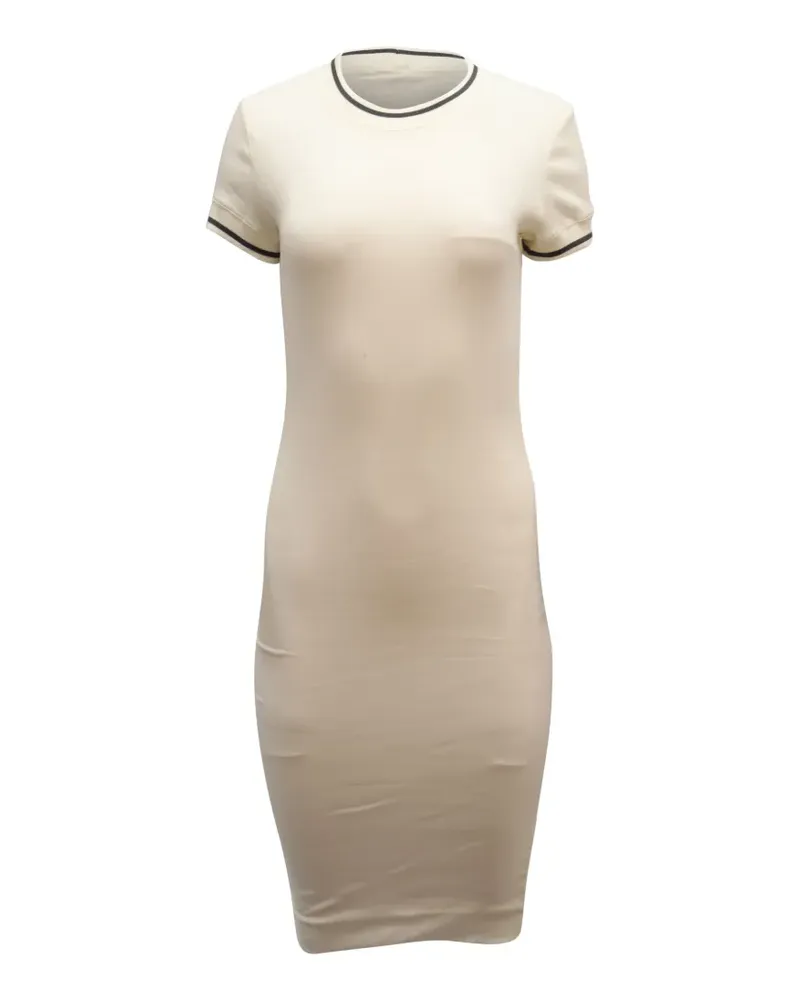 James Perse Geripptes Kleid - Nude Nude