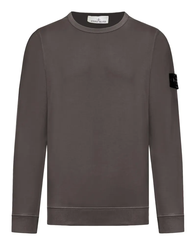 Stone Island compass logo long-sleeve sweatshirt - Grau Grau