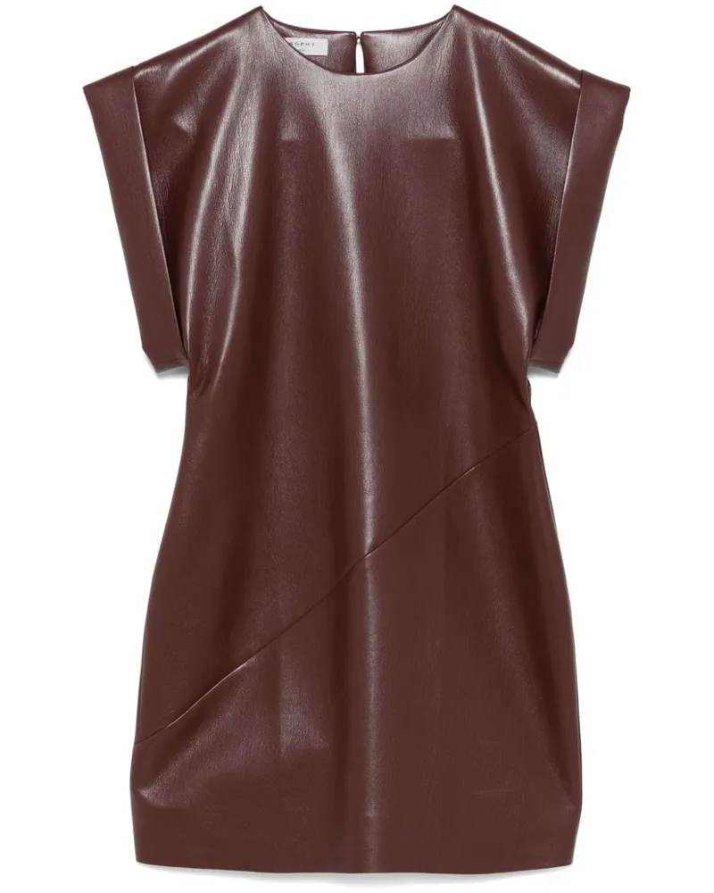 Philosophy Di Lorenzo Serafini Minikleid aus Faux-Leder - Rot Rot
