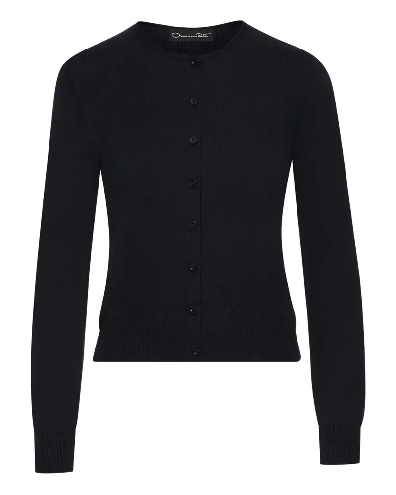 Oscar de la Renta Geknöpfter Cardigan - Blau Blau