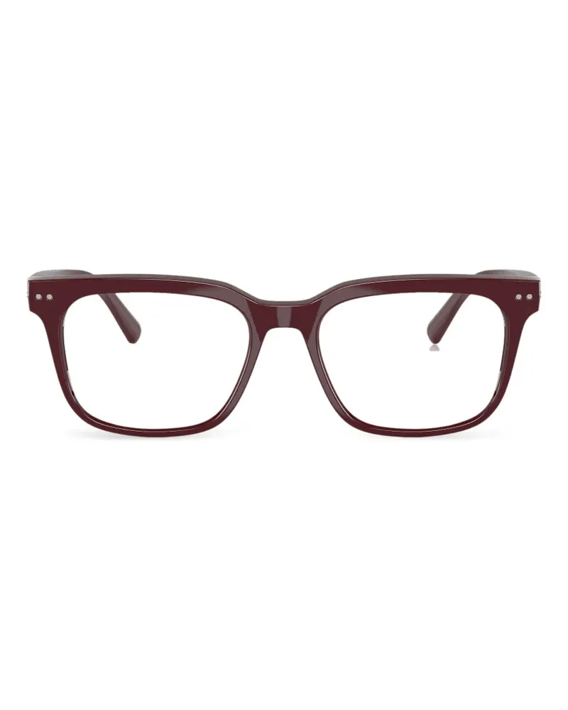 Nuance Brille mit eckigem Gestell - Rot Rot