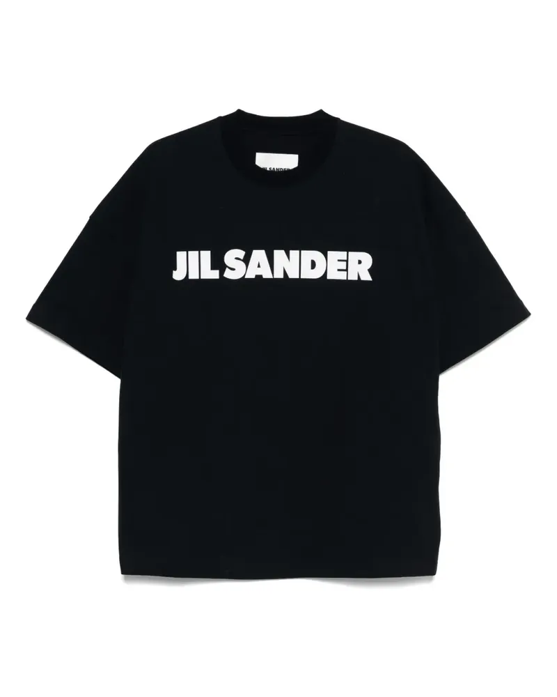 Jil Sander T-Shirt mit Logo-Print - Schwarz Schwarz