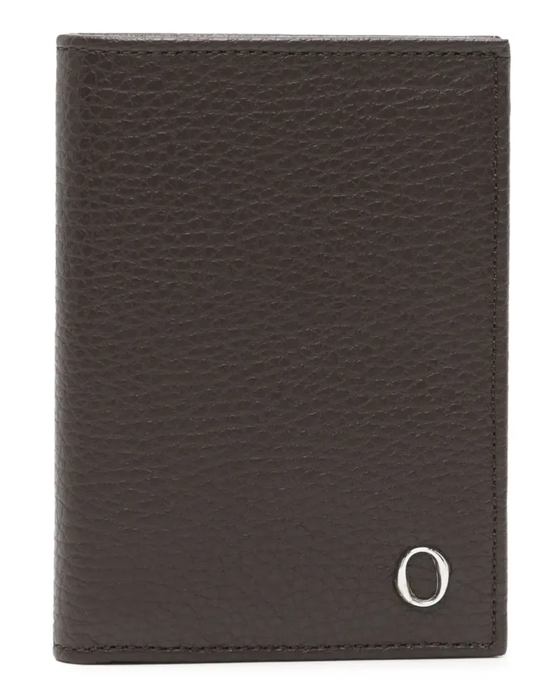 Orciani Portemonnaie mit Logo-Applikation - Braun Braun