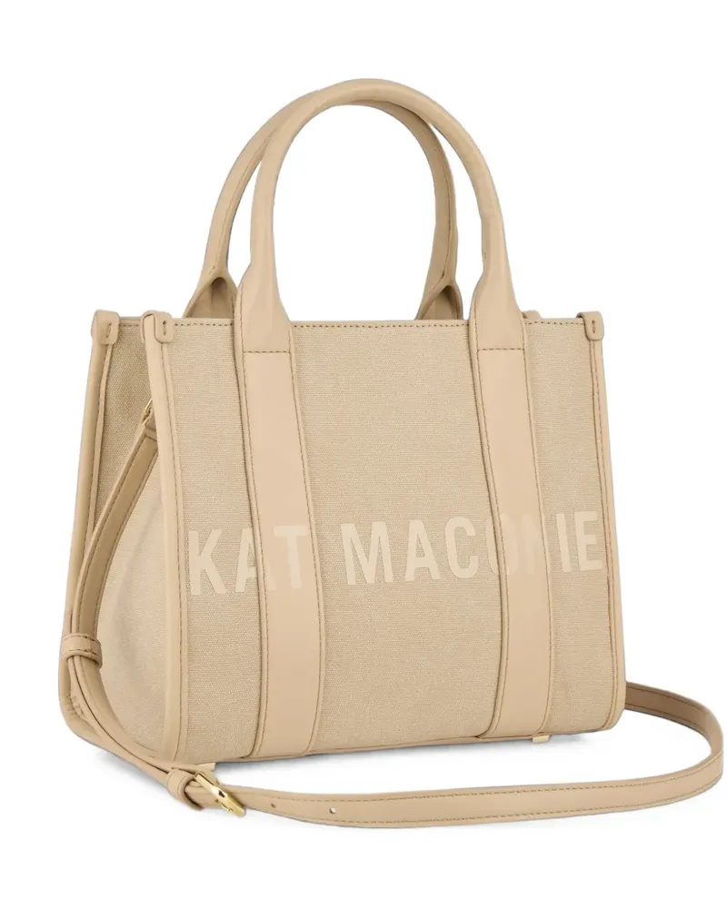 Kat Maconie small Bianca logo-print tote bag - Nude Nude