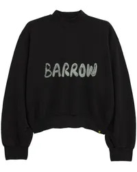 BARROW Cropped-Sweatshirt mit Logo-Print Schwarz