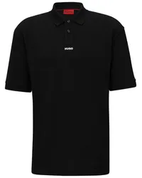 HUGO BOSS Poloshirt mit Logo-Print Schwarz