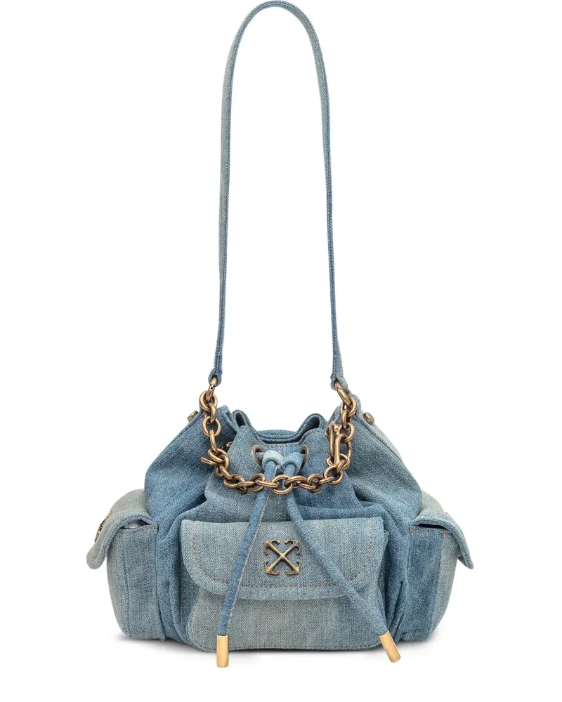 OFF-WHITE Dumbo.B Beuteltasche mit Kette - Blau Blau