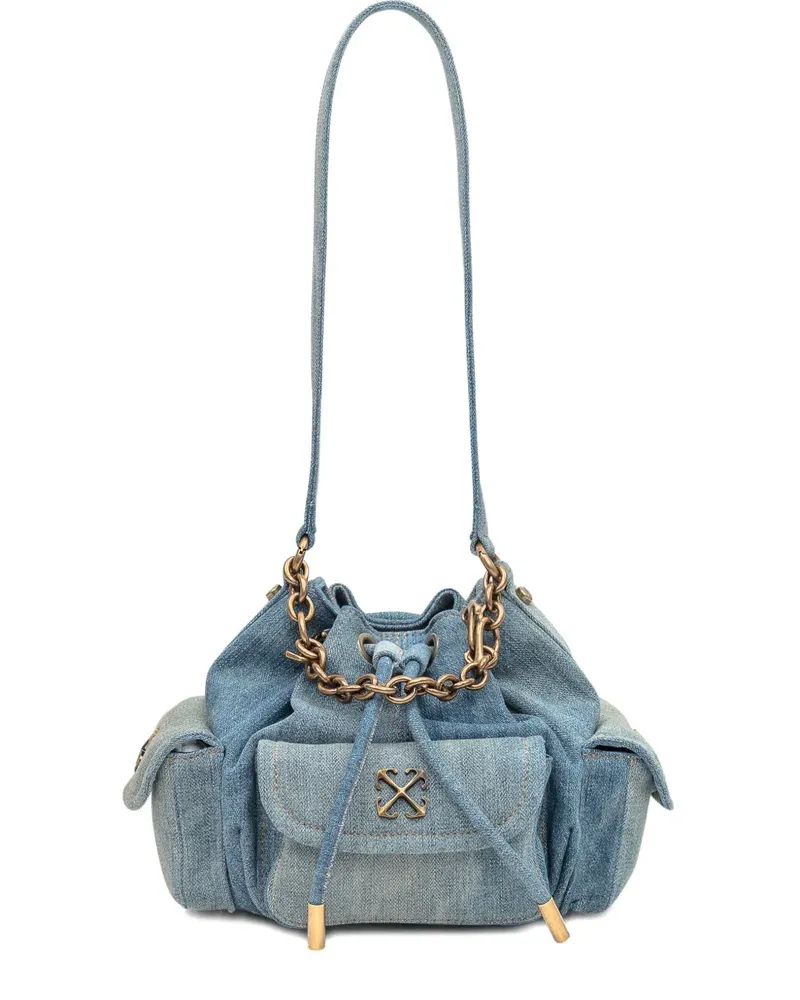 OFF-WHITE Dumbo.B chain bucket bag - Blau Blau