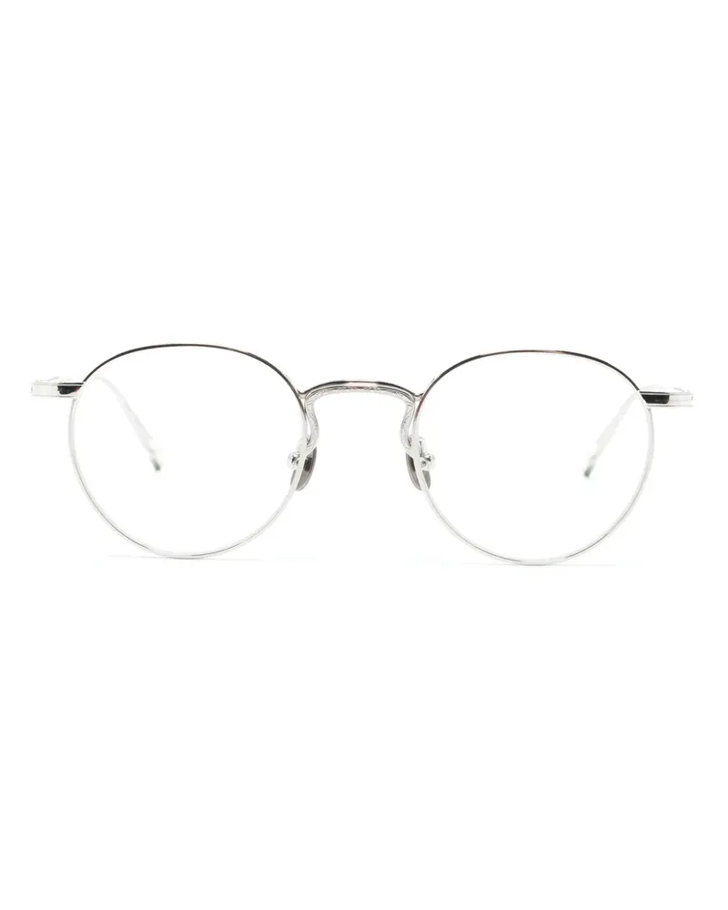 MATSUDA M3140 Brille mit rundem Gestell - Silber Silber