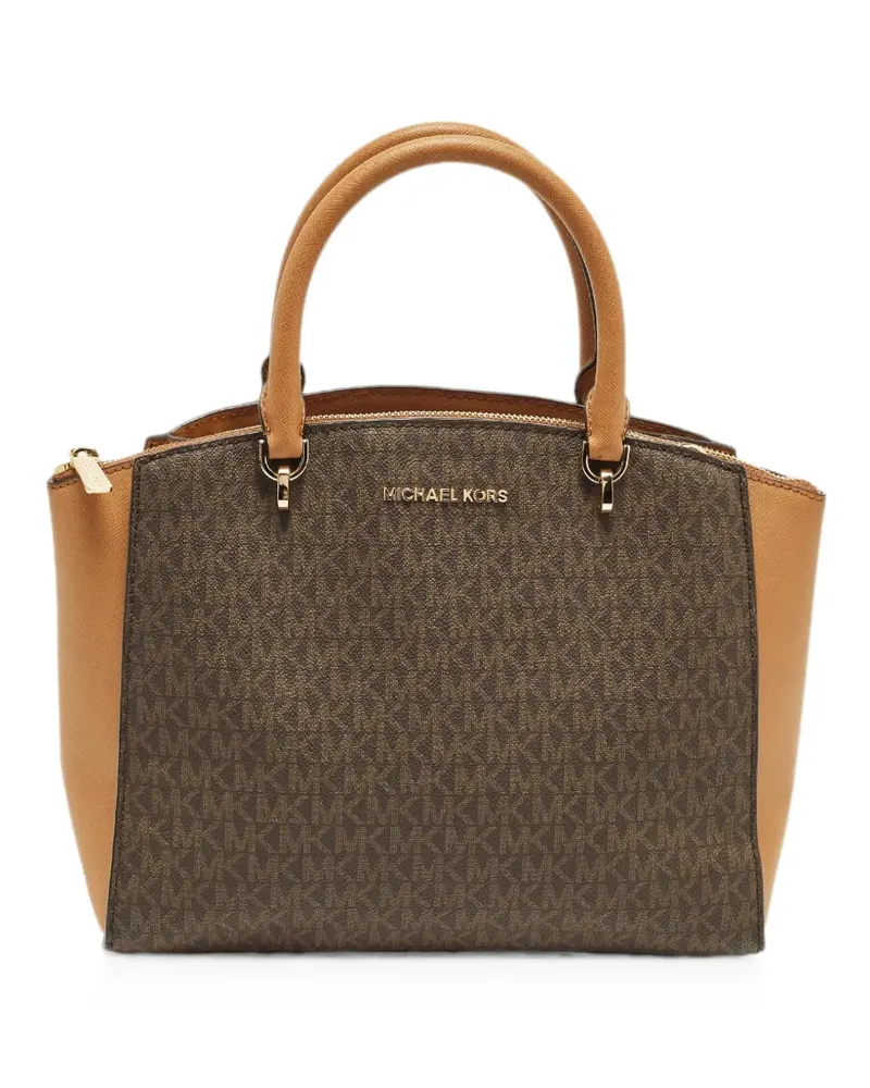 Michael Kors Ellis monogram tote bag - Braun Braun