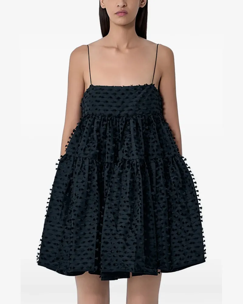 Cecilie Bahnsen Oberra Minikleid - Schwarz Schwarz