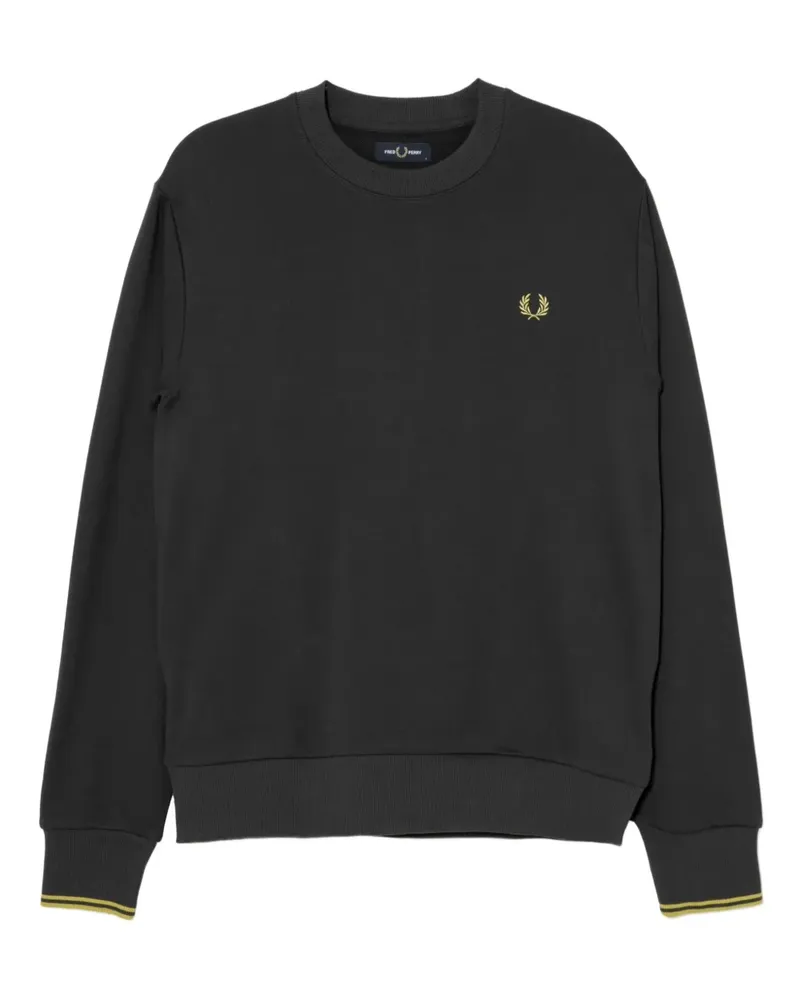 Fred Perry Sweatshirt mit Logo-Stickerei - Grau Grau