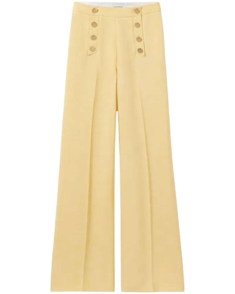 Claudie Pierlot Hose mit geradem Bein - Gelb Gelb