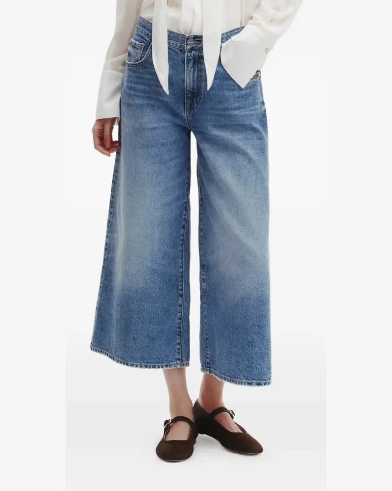 TWP Tiny Dancer faded-wash wide-leg jeans - Blau Blau