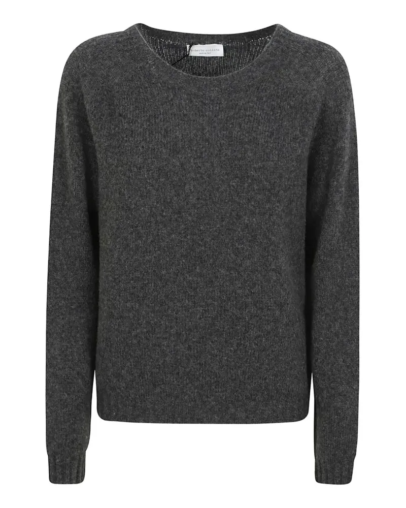 Roberto Collina Fein gestrickter Pullover mit Raglanärmeln - Grau Grau