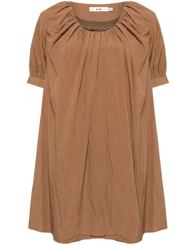 b+ab Kleid mit kurzen Ärmeln - Braun Braun
