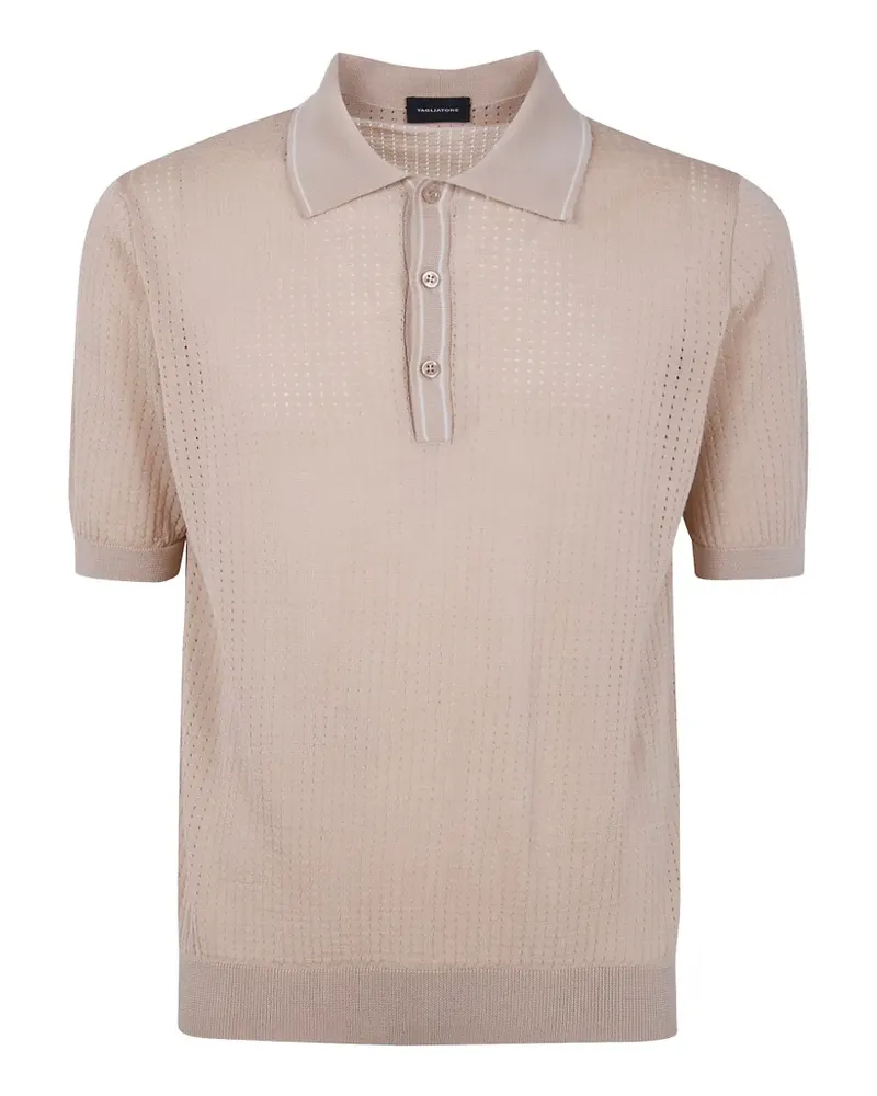 Tagliatore Poloshirt aus Pointelle-Strick - Nude Nude