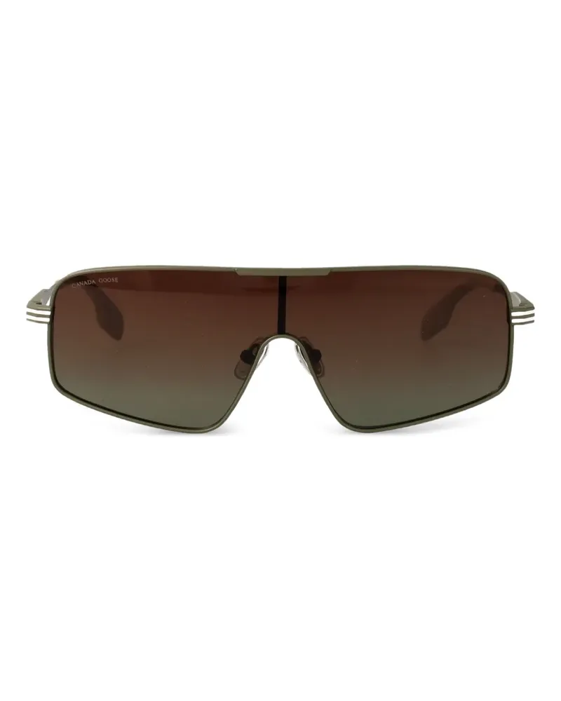 Canada Goose Shield-Sonnenbrille mit Farbverlauf - Grün Grün