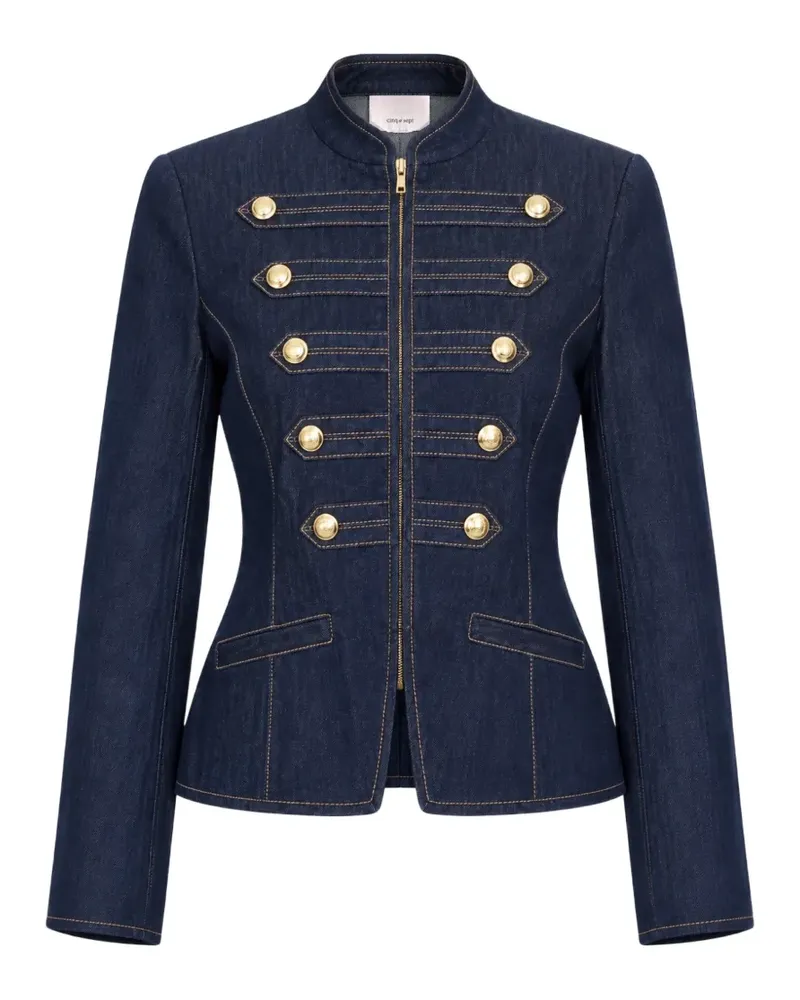 Cinq à Sept Taillierte Abbott Jacke - Blau Blau