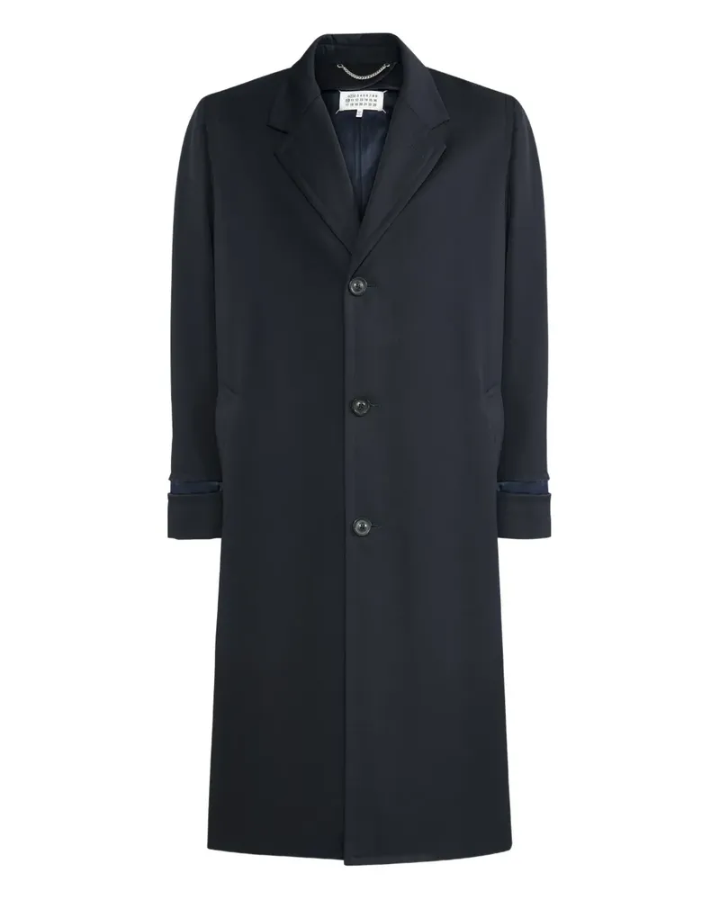 Maison Margiela Geknöpfter Mantel - Blau Blau