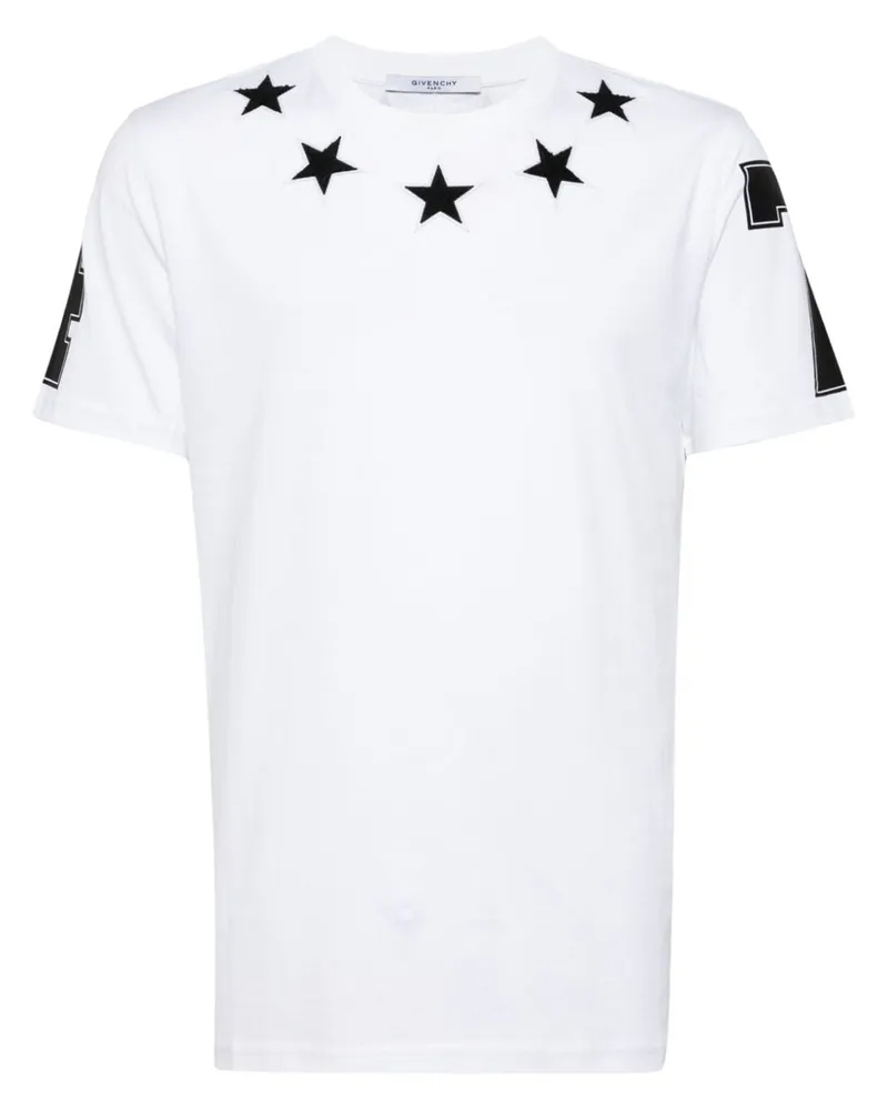 Givenchy T-Shirt mit Sternausschnitt - Weiß Weiß