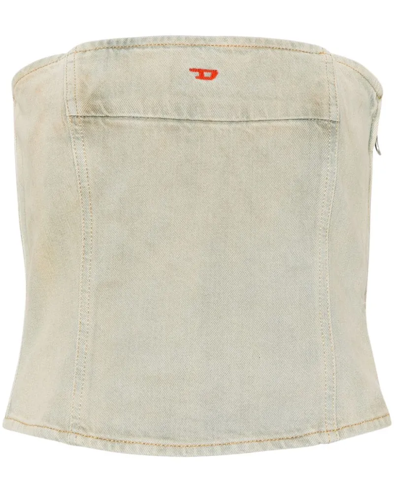 Diesel De-Ville Denim-Top - Grün Grün