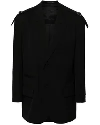 Yohji Yamamoto Klassisches Sakko Schwarz