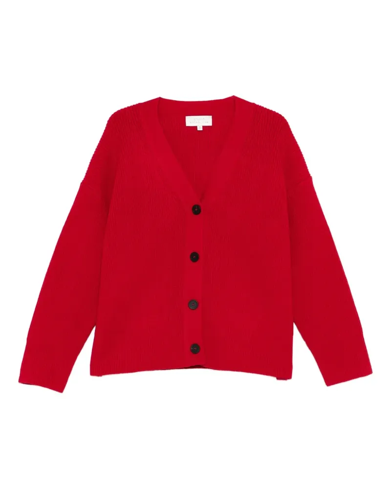Studio Nicholson Cardigan aus Merinowolle - Rot Rot