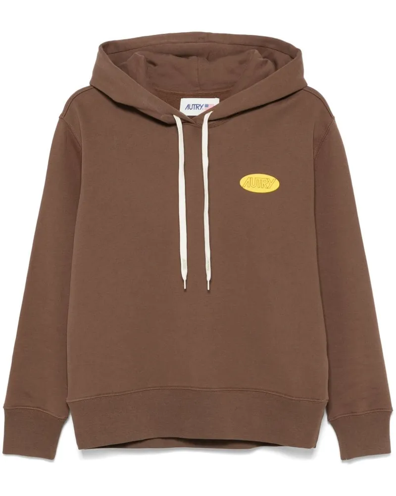AUTRY Hoodie mit Logo-Print - Braun Braun