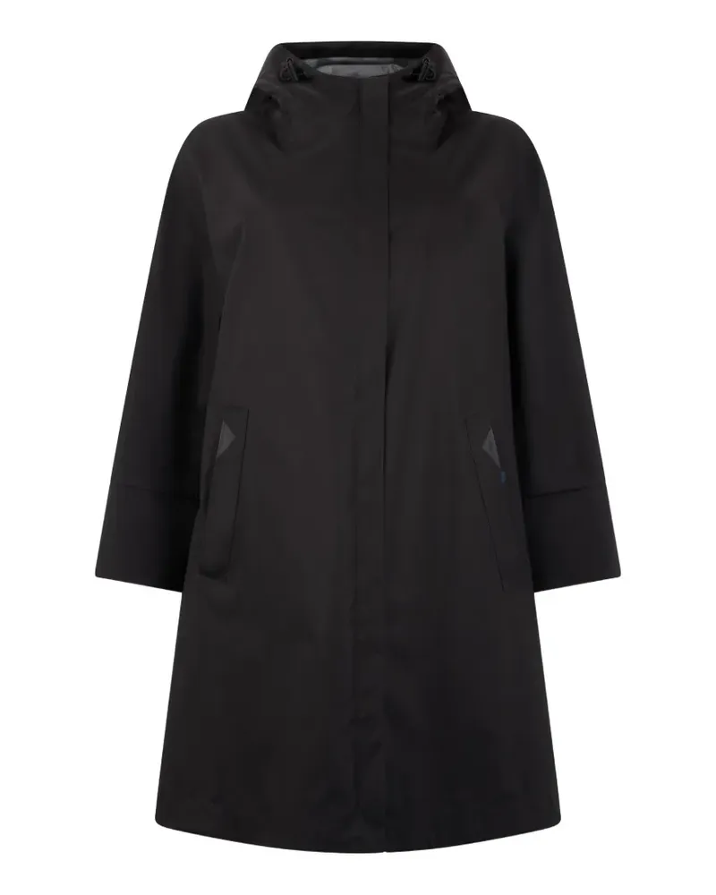 Herno high-collar hooded coat - Schwarz Schwarz