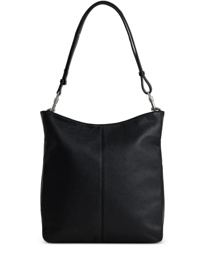 YU MEI Jane Schultertasche mit abnehmbarem Riemen - Schwarz Schwarz