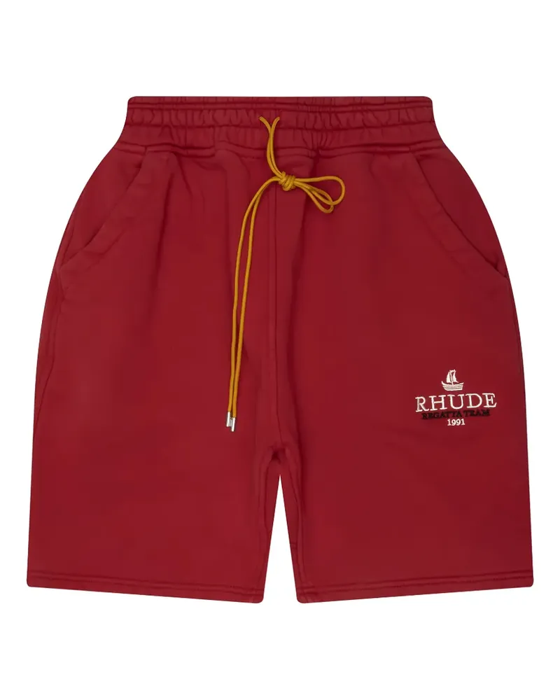 RHUDE Mariner Regatta sweat shorts - Rot Rot
