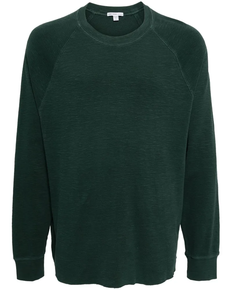 James Perse T-Shirt mit Raglanärmeln - Grün Grün