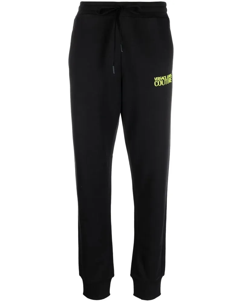 Versace Jeans Jogginghose mit Logo-Print - Schwarz Schwarz