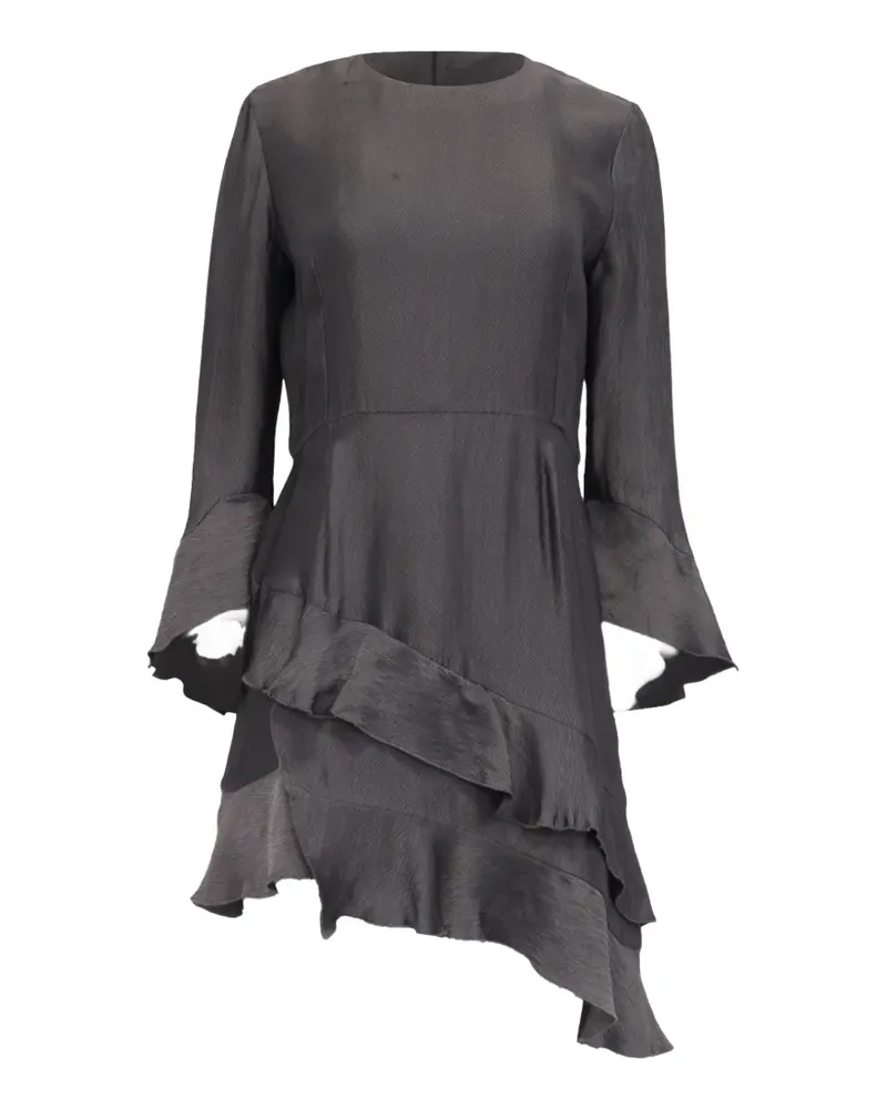 IRO Asymmetric ruffled mini dress - Grau Grau